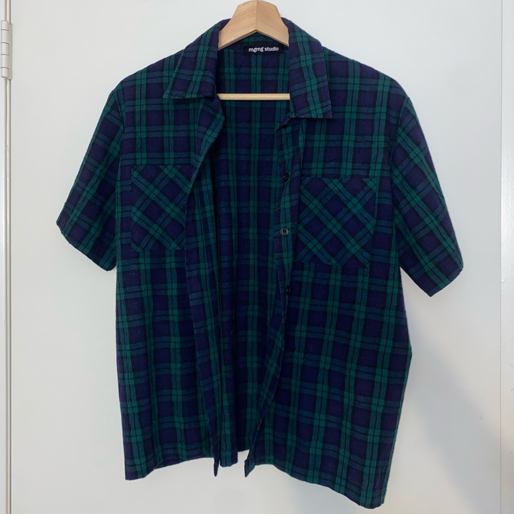 Plaid Short Sleeve Shirt